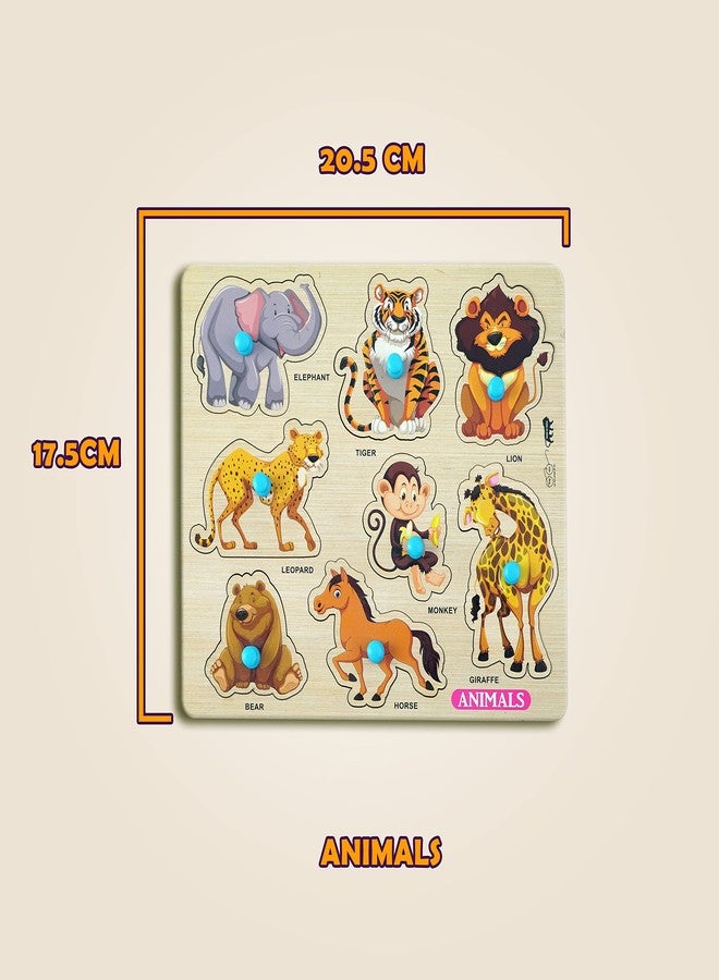 HIGHROOF® Kids Fort Pre Nursery Educational Jigsaw Puzzles for Adults Kids Learning Toys Kit Board Game 3 pcs Set of Animals Alphabets & Sea Animals Educational Toy - Image 3